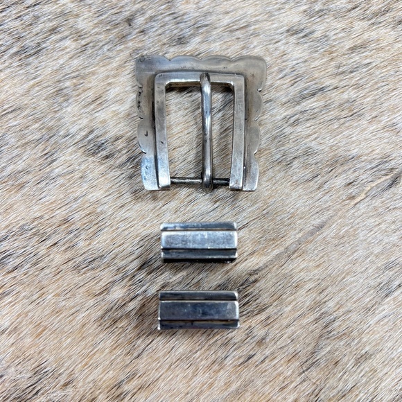 Case Trading Post CTP Sterling Silver Native American Buckle Set main image 5